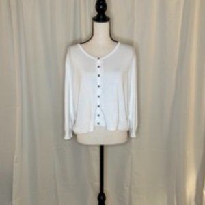 WHBM 3/4 Sleeve Cardigan Sweater